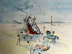 Salvador Dalì Lithographie COA Originale Signée Op Numérotée Au Crayon. Dali