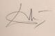 Salvador Dali Autographe Au Crayon, Exceptionnel, Feuille Vierge Pour Litho