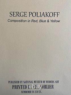 Serge Poliakoff Lithographie Moma COA Original Signé Numéroté à Main 250 Ex