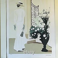 Serge VERGEZ Belle Italienne à Venise LITHOGRAPHIE originale signée 74/80