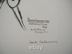 Sonia DELAUNAY (d'après) Robe espagnole LITHOGRAPHIE signée, 600ex