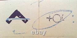 Tapies Antoni Lithographie originale angle et signes 1980 Abstraction lyrique
