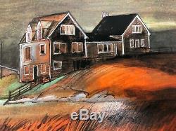 Tomi Ungerer Lithographie Maisons au Canada Slow Agony Signée tirage EA 50x34 cm