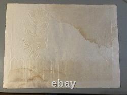 Très Belle Lithographie Louttre B 1970 Art abstraction Signé Main Art Gaufrage