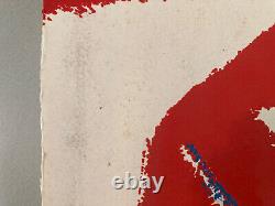 Très Belle Sérigraphie abstrait louis Teyssandier 1970 Art abstraction litho