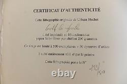 Urbain Huchet Golf La Foule Lithographie originale signée et numérotée 153/500