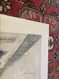 Utrillo Rare lithographie En Noir signée Dans La Planche Montmartre Paris