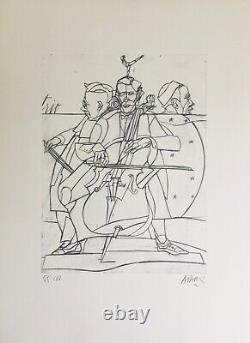 Valerio ADAMI Trio 1995 Lithographie originale signée