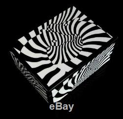 Vasarely Zèbres boîte bois laqué Op Art 70 Cinétique Optique Lithographie Design