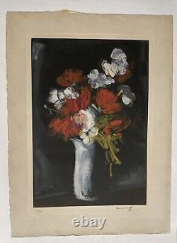 Vlaminck Le Bouquet Sauvage lithographie originale signée Atelier Crommelynck