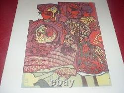 Walter Barrientos Lithographie Originale Couleurs Signee La Poupee Ix/xv 1992