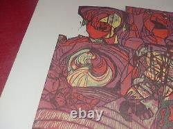 Walter Barrientos Lithographie Originale Couleurs Signee La Poupee Ix/xv 1992