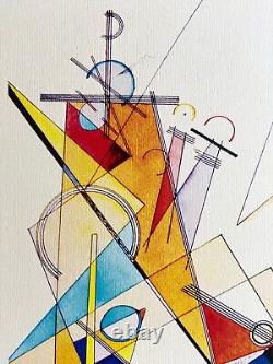 Wassily Kandinsky Lithographie 1954 COA Original Numéroté Limité Signé