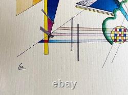 Wassily Kandinsky Lithographie 1954 COA Original Numéroté Limité Signé