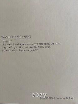 Wassily Kandinsky Lithographie 1954 COA Original Numéroté Limité Signé