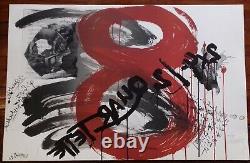 Wolf Vostell Lithographie originale signée et numérotée au crayon FLUXUS 1990